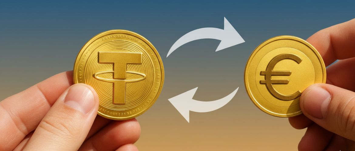 Обмін USDT на євро готівкою за зрозумілими умовами