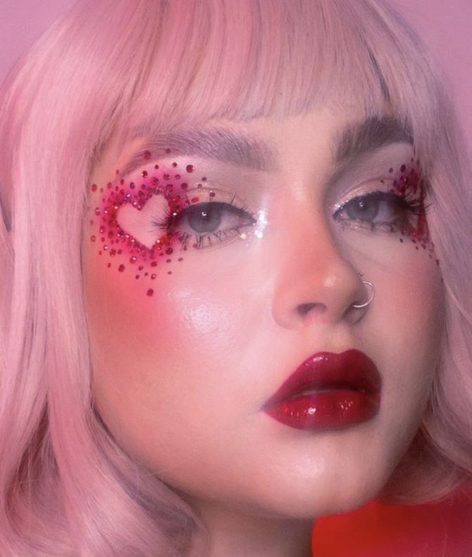 Макияж на День святого Валентина: смелые образы для свидания и фотосессии 15