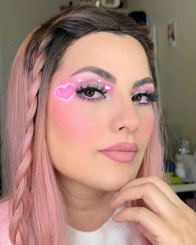 Макияж на День святого Валентина: смелые образы для свидания и фотосессии 7