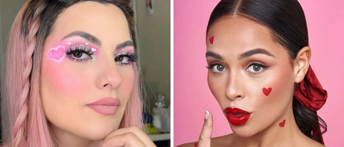 Макияж на День святого Валентина: смелые образы для свидания и фотосессии