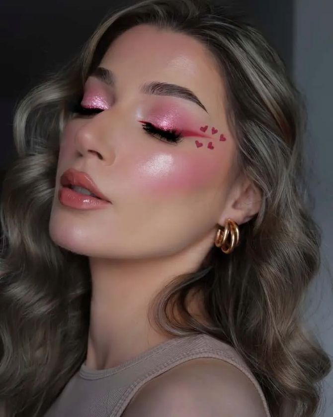 Макияж на День святого Валентина: смелые образы для свидания и фотосессии 8