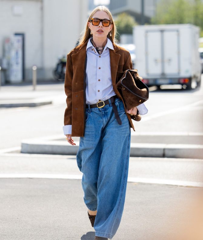 Тренды джинсов 2026: модные фасоны и цвета 15