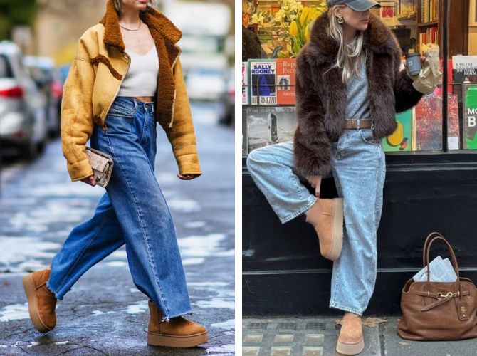 Как носить угги на платформе, чтобы выглядеть современно 2