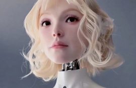 В Китае разработали робота, который моргает и реагирует на людей