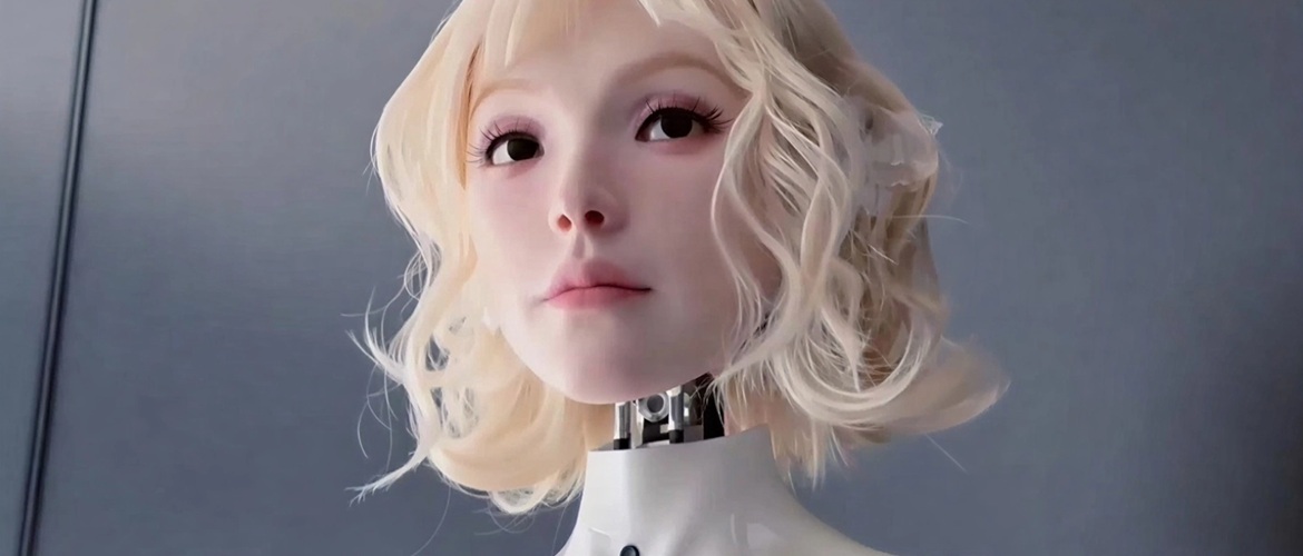 China hat einen Roboter entwickelt, der blinkt und auf Menschen reagiert