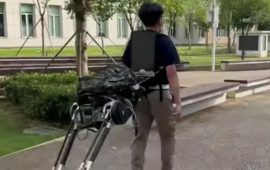 Ученые разработали силовой костюм, который превращает человека в кентавра