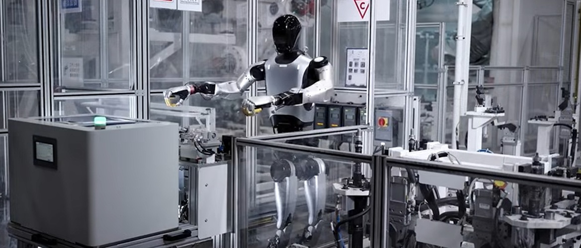 Xiaomi-Roboter montierten Autos am Fließband ohne menschliches Eingreifen