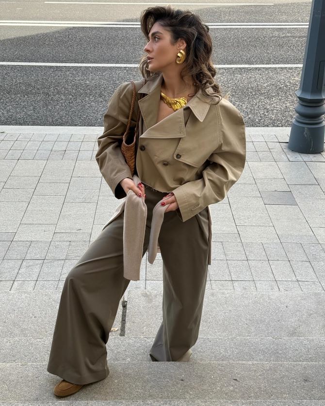 Короткий тренч 2026: с чем носить весной 10