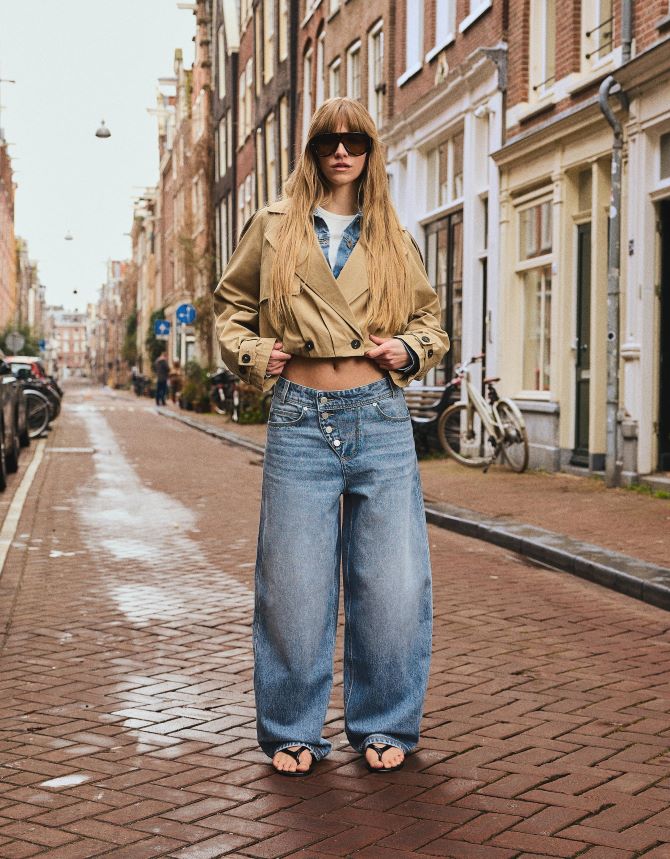 Короткий тренч 2026: с чем носить весной 13