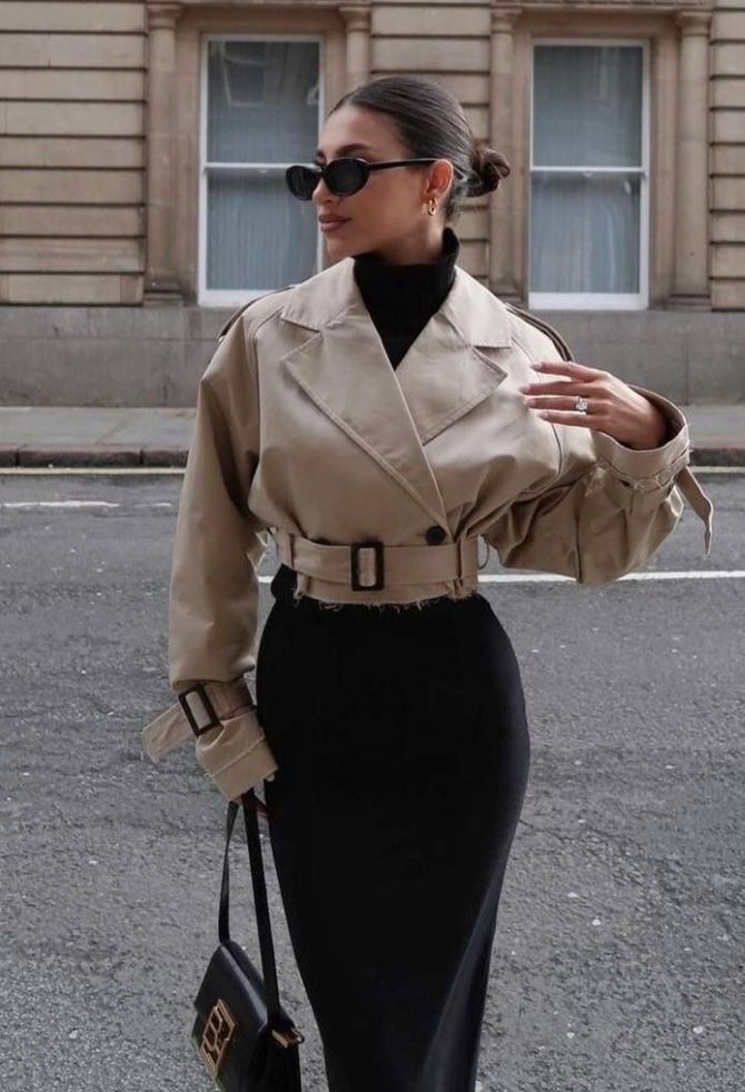 Короткий тренч 2026: с чем носить весной 14
