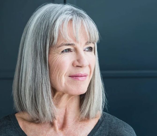 Прически для седых волос: самые красивые и стильные идеи 3