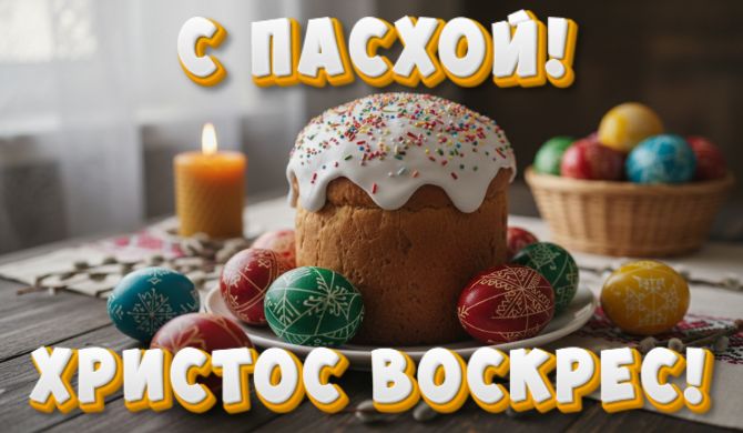 Красивые поздравления с Пасхой 2026: в стихах, прозе, открытки 4