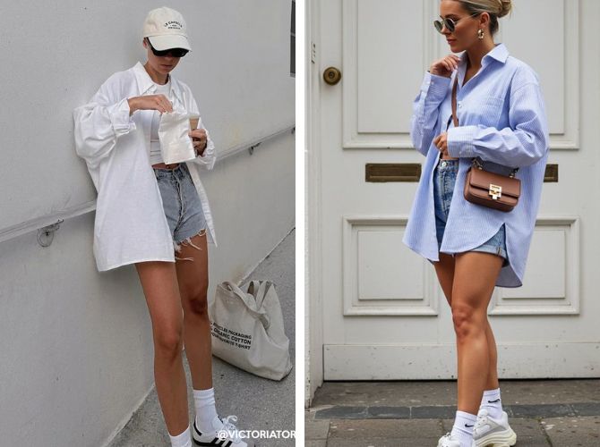 Как и с чем носить рубашку оверсайз в 2026 году 10