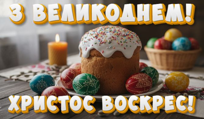 Красиві вітання з Великоднем: у віршах, прозі, листівки 5