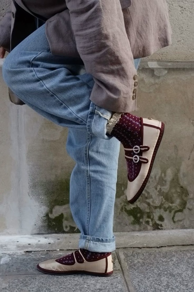 Балетки с носками: как носить главный тренд весны 2026 года 4