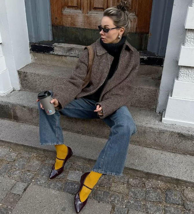 Балетки с носками: как носить главный тренд весны 2026 года 5